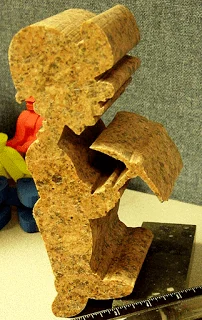 Waterjetting 28a - Cutting rock on a table 1.ToonMiner