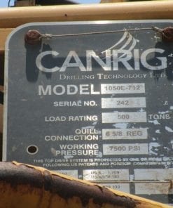 (1)Used Canrig Top drive 1050E-712 for sale-IMG-20180112-WA0010