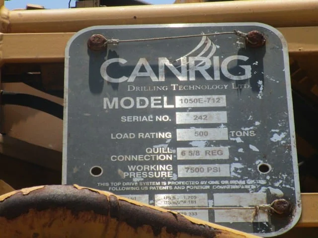 (1)Used Canrig Top drive 1050E-712 for sale-IMG-20180112-WA0010
