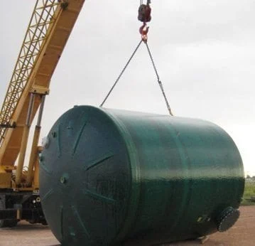 210 BBL fiberglass production tank